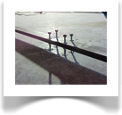 Each section of track must be aligned perfectly so as to avoid the "Clunk" effect when the large steel wheels roll over the join.